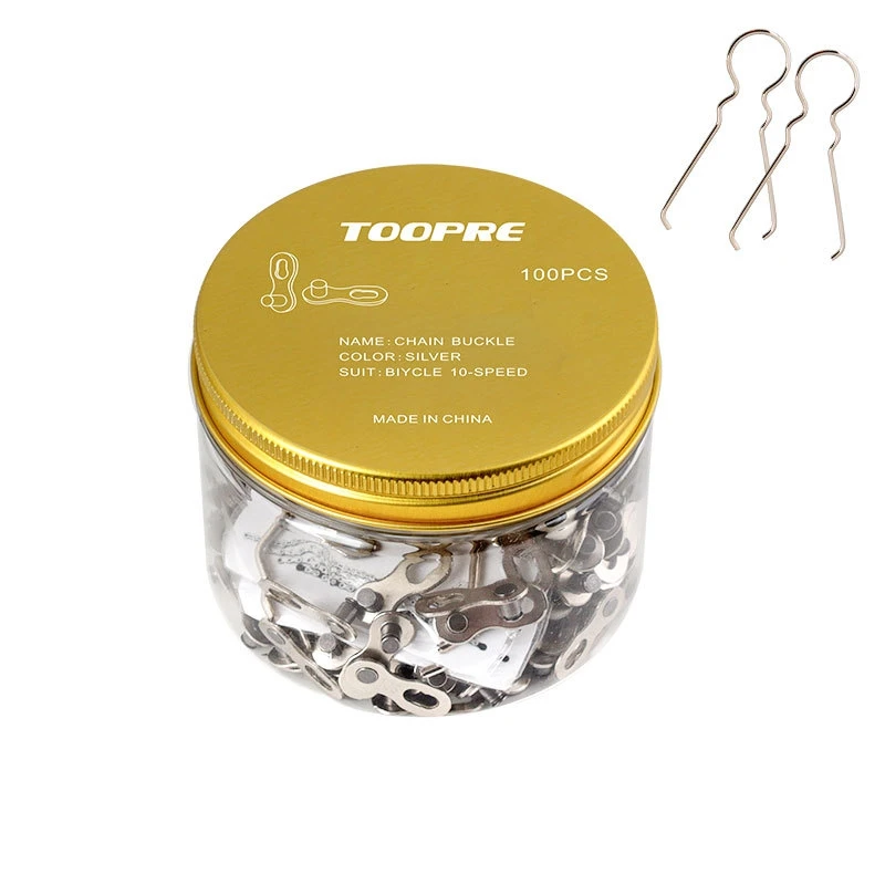 TOOPRE Mountain Bike Chain Magic Buckle Iamok 8/9/10/11/12/24/27/30S Single Speed Quick-Link Bicycle Parts
TOOPRE Mountain Bike Chain Magic Buckle Iamok 8/9/10/11/12/24/27/30S Single Speed Quick-Link Bicycle Parts
