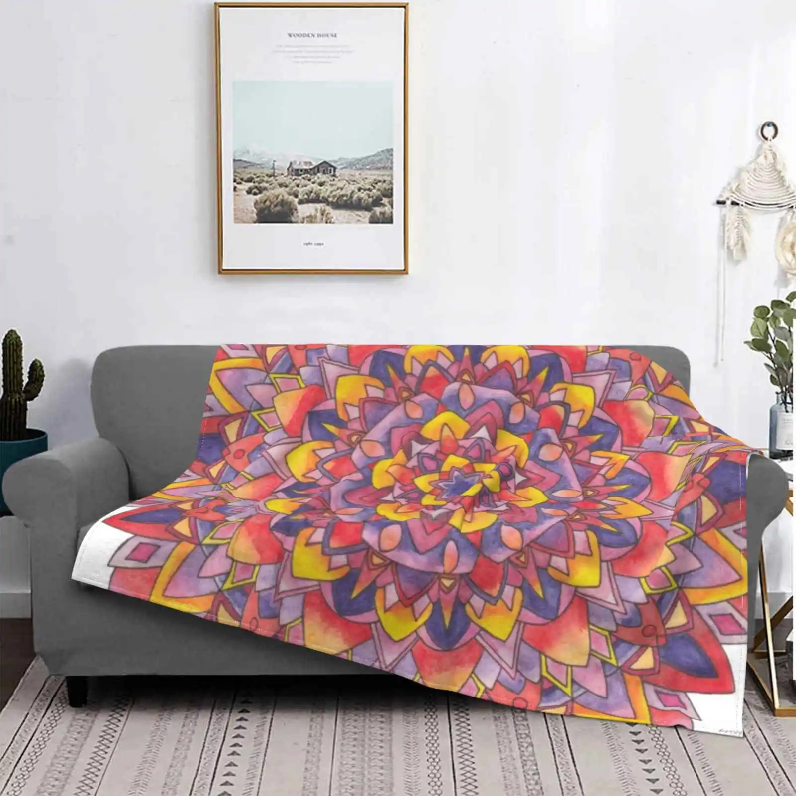 Untitled #2 New Selling Custom Print Flannel Soft Blanket Mandala Mandalas Symmetrical Art Original Watercolour Watercolour
Untitled #2 New Selling Custom Print Flannel Soft Blanket Mandala Mandalas Symmetrical Art Original Watercolour Watercolour