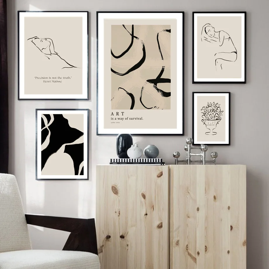Beige Wall Art Abstract Line Drawing Minimalism Canvas Painting Nordic Posters and Prints Wall Pictures for Living Room Decor
Beige Wall Art Abstract Line Drawing Minimalism Canvas Painting Nordic Posters and Prints Wall Pictures for Living Room Decor