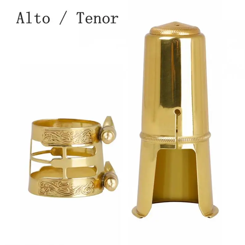 Alto Tenor Saxophone Mouthpiece Cap & Carved Metal Ligature Brass Gold Plated Protective Replacement Cap
Alto Tenor Saxophone Mouthpiece Cap & Carved Metal Ligature Brass Gold Plated Protective Replacement Cap