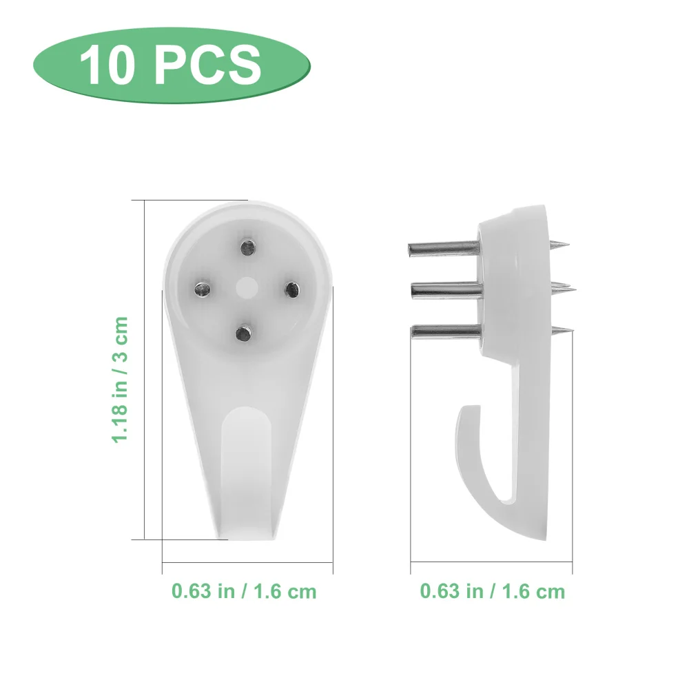 VOSAREA 10pcs Invisible Wall Hook Set Photo Frame Nails Seamless Wall Hangers
VOSAREA 10pcs Invisible Wall Hook Set Photo Frame Nails Seamless Wall Hangers