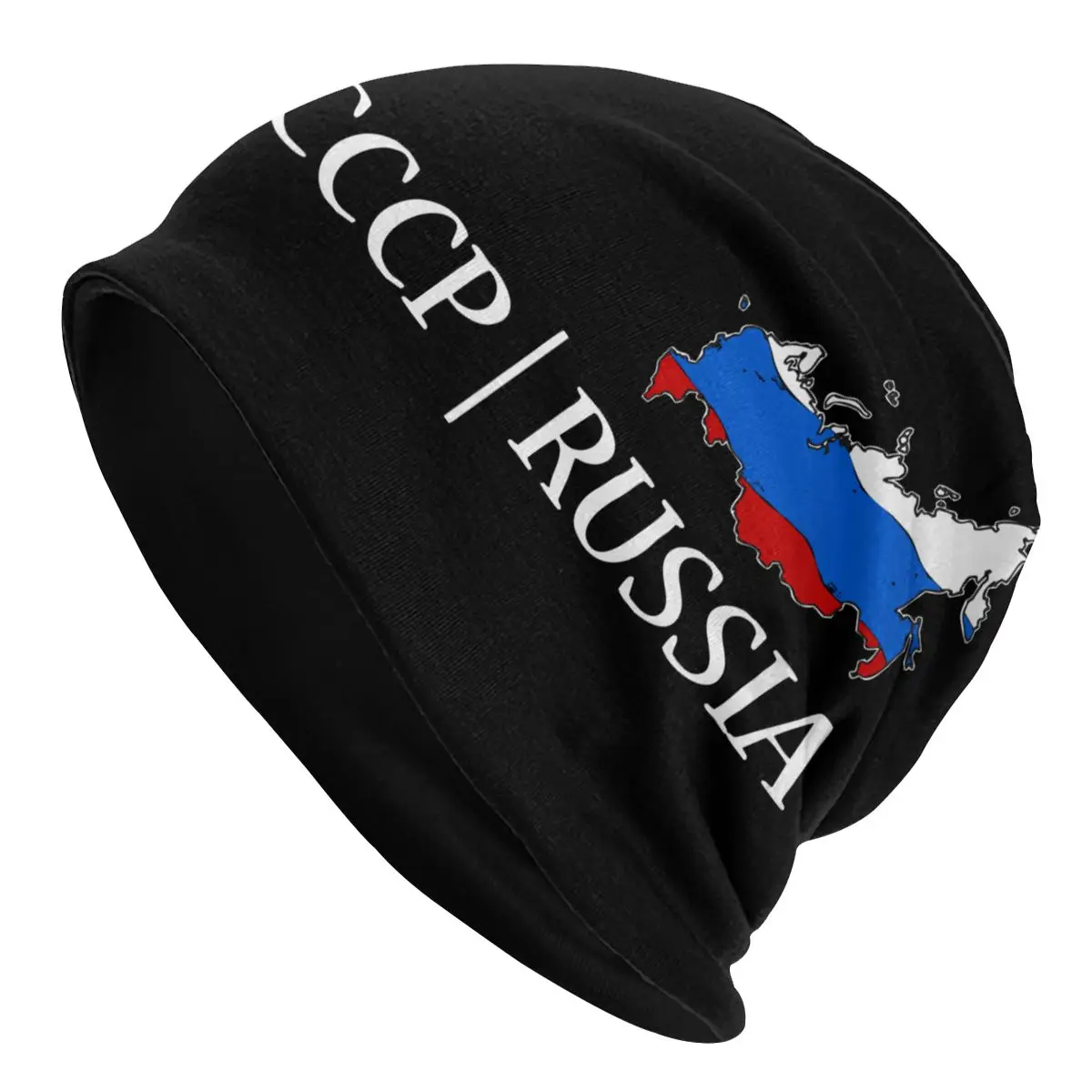 

CCCP Russia Flag Bonnet Hats Goth Autumn Winter Outdoor Skullies Beanies Hats for Men Women Knitting Hats Spring Warm Unisex Cap