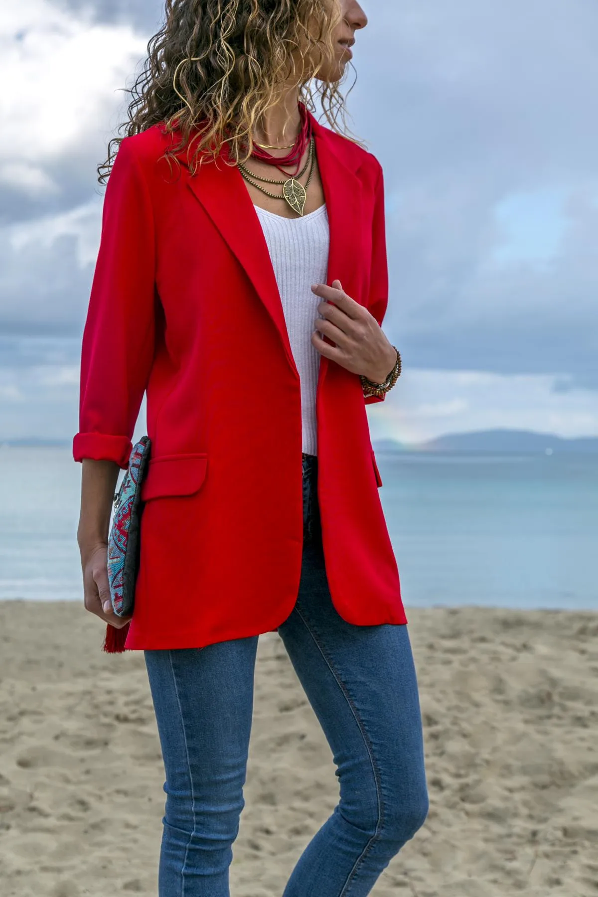 E-BAIHUI Women Blazer Long Sleeve Open Front Lightweight Casual Office Lapel Turn Down Collar Slim Jacket Outwear B38 
E-BAIHUI Women Blazer Long Sleeve Open Front Lightweight Casual Office Lapel Turn Down Collar Slim Jacket Outwear B38