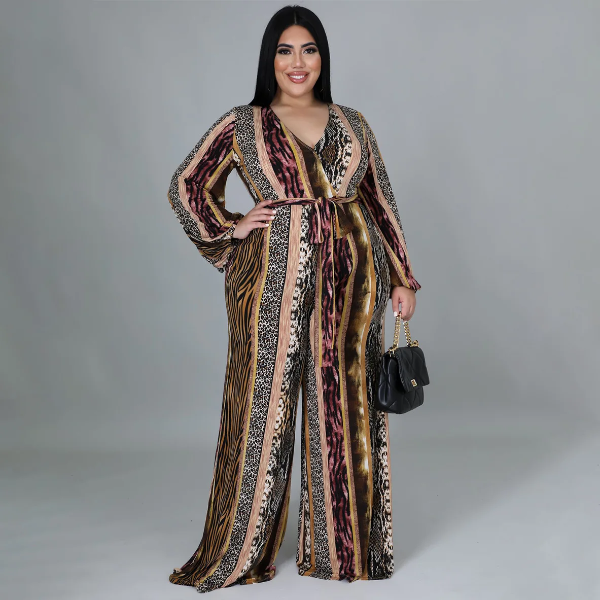 L-4xl Plus Size Jumpsuit Overalls For Women Sexy V Neck Long Sleeve Romper Print One Piece Fall Outfit Wholesale Dropshipping
L-4xl Plus Size Jumpsuit Overalls For Women Sexy V Neck Long Sleeve Romper Print One Piece Fall Outfit Wholesale Dropshipping