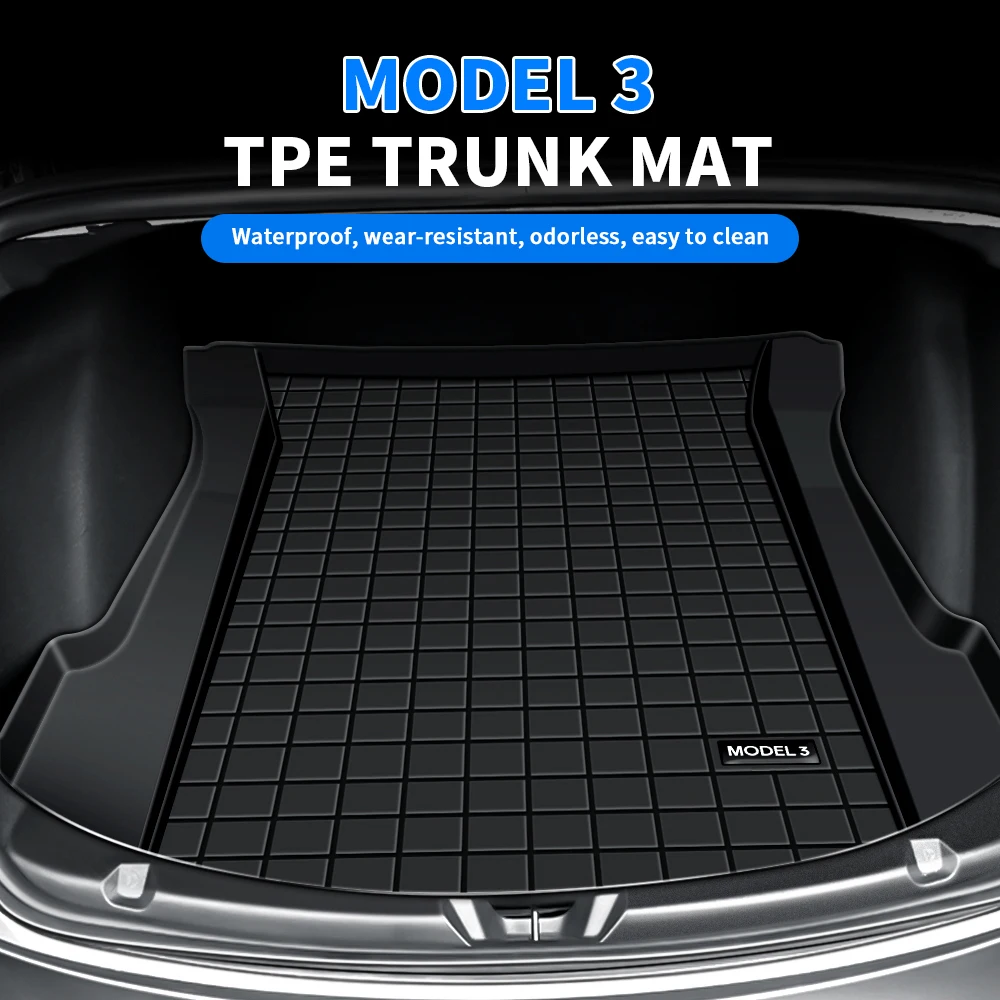 TPE Waterproof Car Front Rear Trunk Storage Mat Cargo Trunk Tray Protective Pads For Tesla Model 3 2017-2020 2021
TPE Waterproof Car Front Rear Trunk Storage Mat Cargo Trunk Tray Protective Pads For Tesla Model 3 2017-2020 2021