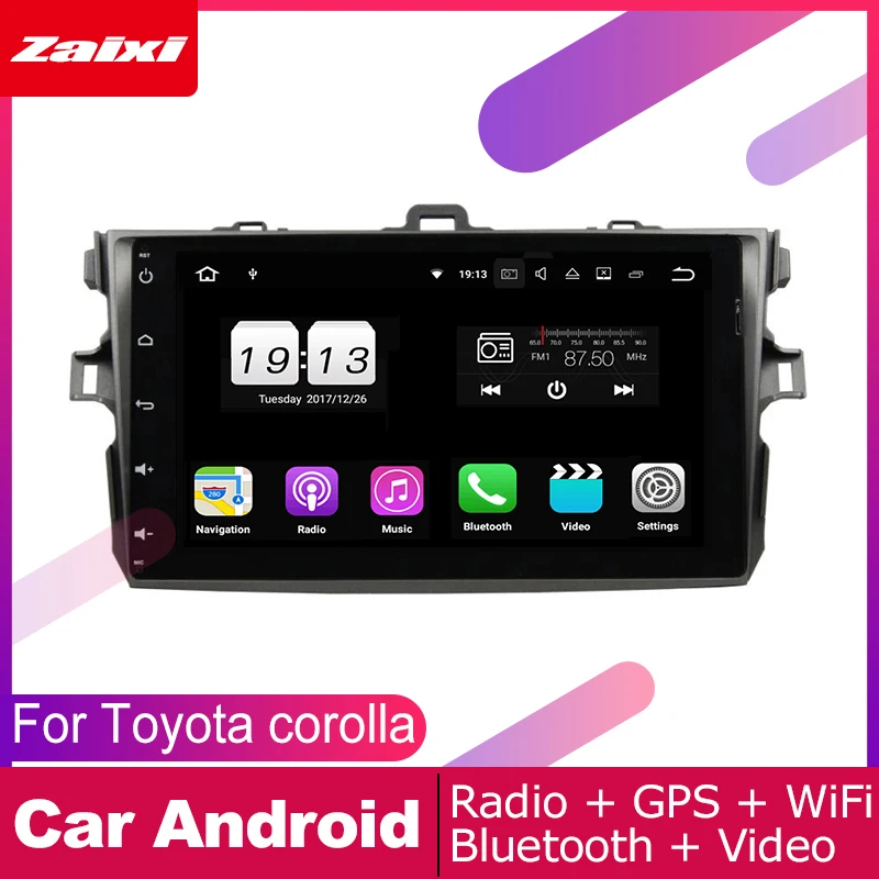ZaiXi android car gps multimedia player For Toyota Corolla 2006~2011 car dvd navigation radio video audio player Navi Map
ZaiXi android car gps multimedia player For Toyota Corolla 2006~2011 car dvd navigation radio video audio player Navi Map