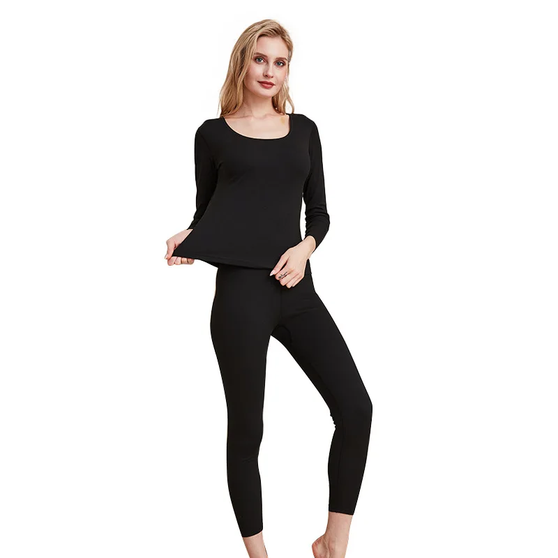 Underwear Suits Winter Round Collar To Keep Warm Clothing Pure Color Lady Pyjama Femme Hiver Chaud Thermal Wear Women
Underwear Suits Winter Round Collar To Keep Warm Clothing Pure Color Lady Pyjama Femme Hiver Chaud Thermal Wear Women