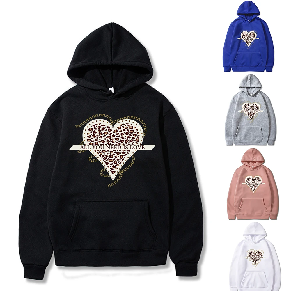 Hoodie Men and Women Sweatshirt Fashion ALL YOU NEED IS LOVE Letter Print Pullover Harajuku Casual Clothes Couples All-match Top
Hoodie Men and Women Sweatshirt Fashion ALL YOU NEED IS LOVE Letter Print Pullover Harajuku Casual Clothes Couples All-match Top