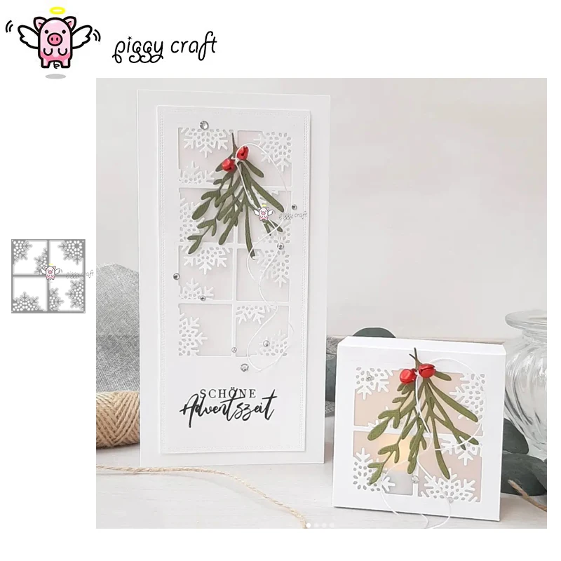 Piggy Craft metal cutting dies cut die mold Snowflake frame Scrapbook paper craft knife mould blade punch stencils dies
Piggy Craft metal cutting dies cut die mold Snowflake frame Scrapbook paper craft knife mould blade punch stencils dies