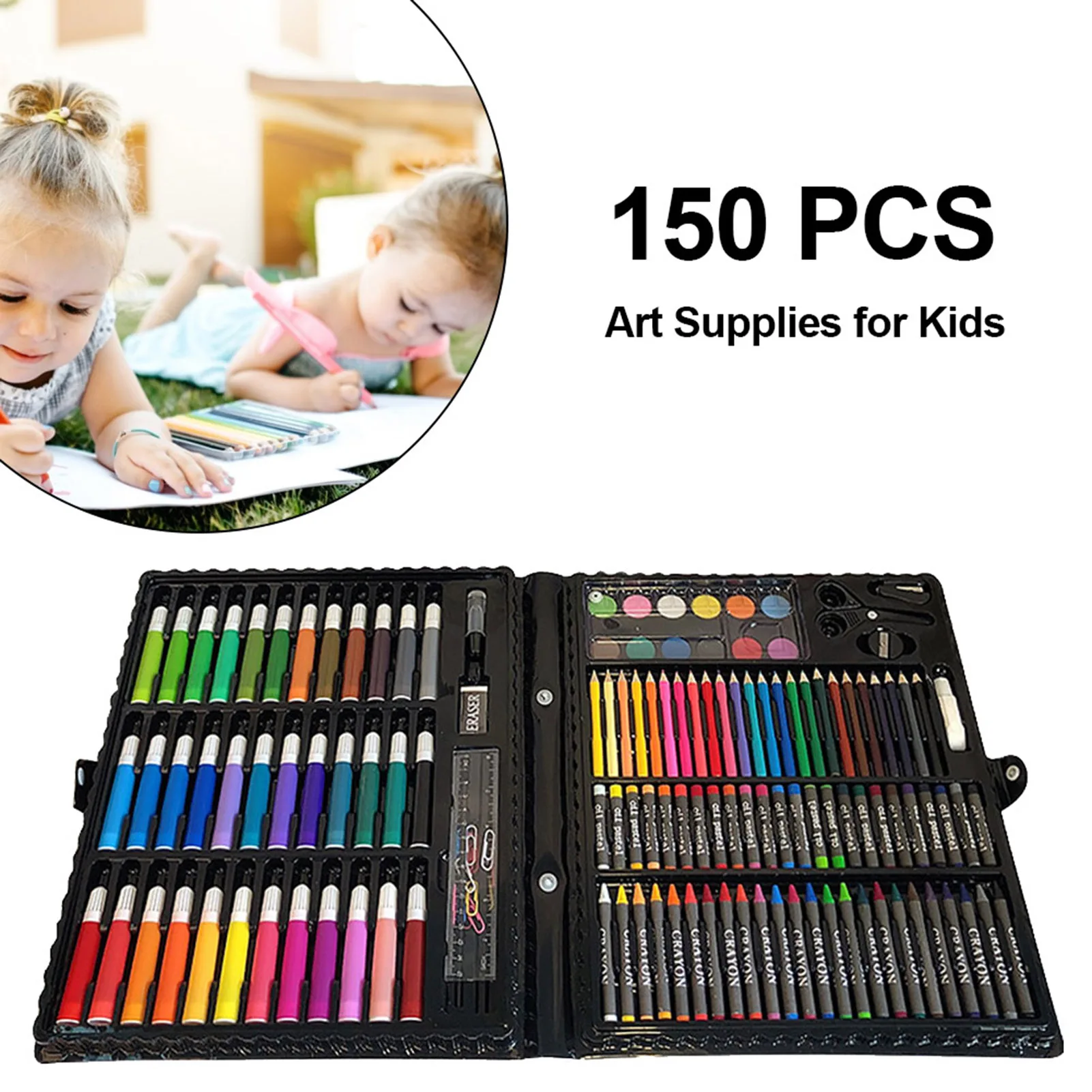 150 Pieces Fine Liner Dual Tip Brush Pens Drawing Painting Watercolor Art Marker Pens Art Supplies And Brush Storage Box For Kid
150 Pieces Fine Liner Dual Tip Brush Pens Drawing Painting Watercolor Art Marker Pens Art Supplies And Brush Storage Box For Kid