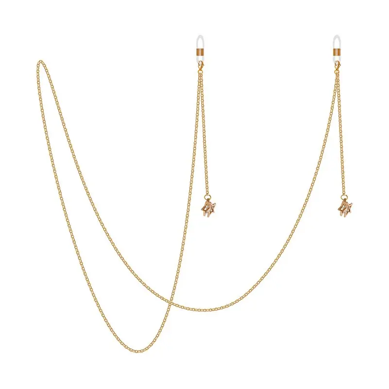 Fashion Pendant Glasses Chains Women CZ Zircon Star Heart Sunglasses Cord Holder Eyeglass Retainer Mask Hanging Neck Strap Rope
Fashion Pendant Glasses Chains Women CZ Zircon Star Heart Sunglasses Cord Holder Eyeglass Retainer Mask Hanging Neck Strap Rope