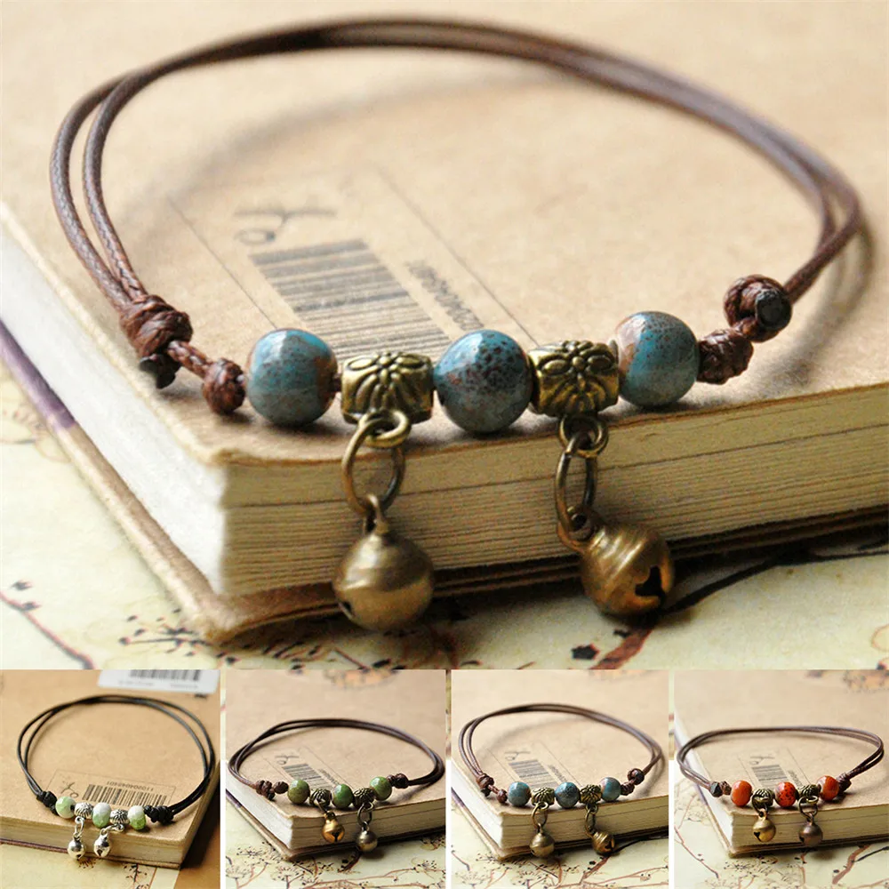 Blue Ceramic Brown Rope Anklet Women Girls Hand-Woven Beaded Anklets Literature And Art Ethnic Style Girls Fashion Jewelry A463
Blue Ceramic Brown Rope Anklet Women Girls Hand-Woven Beaded Anklets Literature And Art Ethnic Style Girls Fashion Jewelry A463