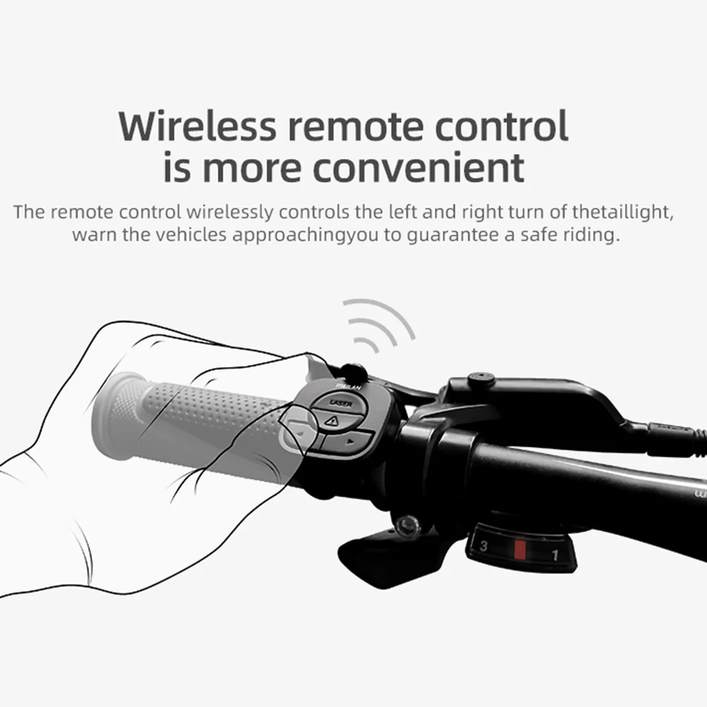 Meilan X5 Bicycle Rear Light Bike Remote Wireless Light Turn Signal LED Beam USB Chargeable Cycling Tail Light
Meilan X5 Bicycle Rear Light Bike Remote Wireless Light Turn Signal LED Beam USB Chargeable Cycling Tail Light