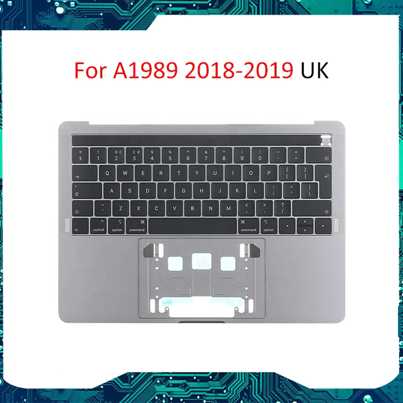 Полная сборка Topcase Для MacBook Pro 13 A1989 space gray Uk с клавиатурой trackpad колонки Тахометр