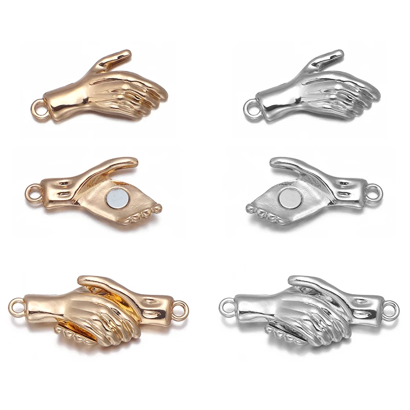 4pcs Alloy Plating Gold/Rhodium 32x12.5mm Plam Shape Magnetic Clasp Connector For DIY Jewelry Making Bracelet Accessories
4pcs Alloy Plating Gold/Rhodium 32x12.5mm Plam Shape Magnetic Clasp Connector For DIY Jewelry Making Bracelet Accessories