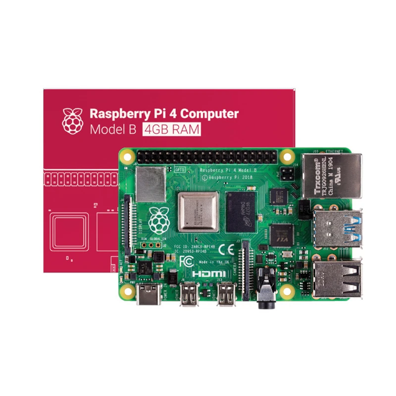 Новый Raspberry Pi 4 Модель B Гб Оперативная память с охлаждающим вентилятором