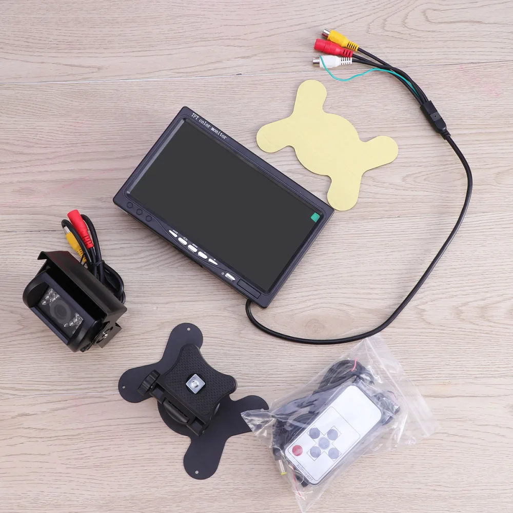 Wireless Waterproof Vehicle Backup Camera Kit 7" Car Rear View Monitor Back Camera for RV Truck Trailer Camper Motorhome
Wireless Waterproof Vehicle Backup Camera Kit 7" Car Rear View Monitor Back Camera for RV Truck Trailer Camper Motorhome