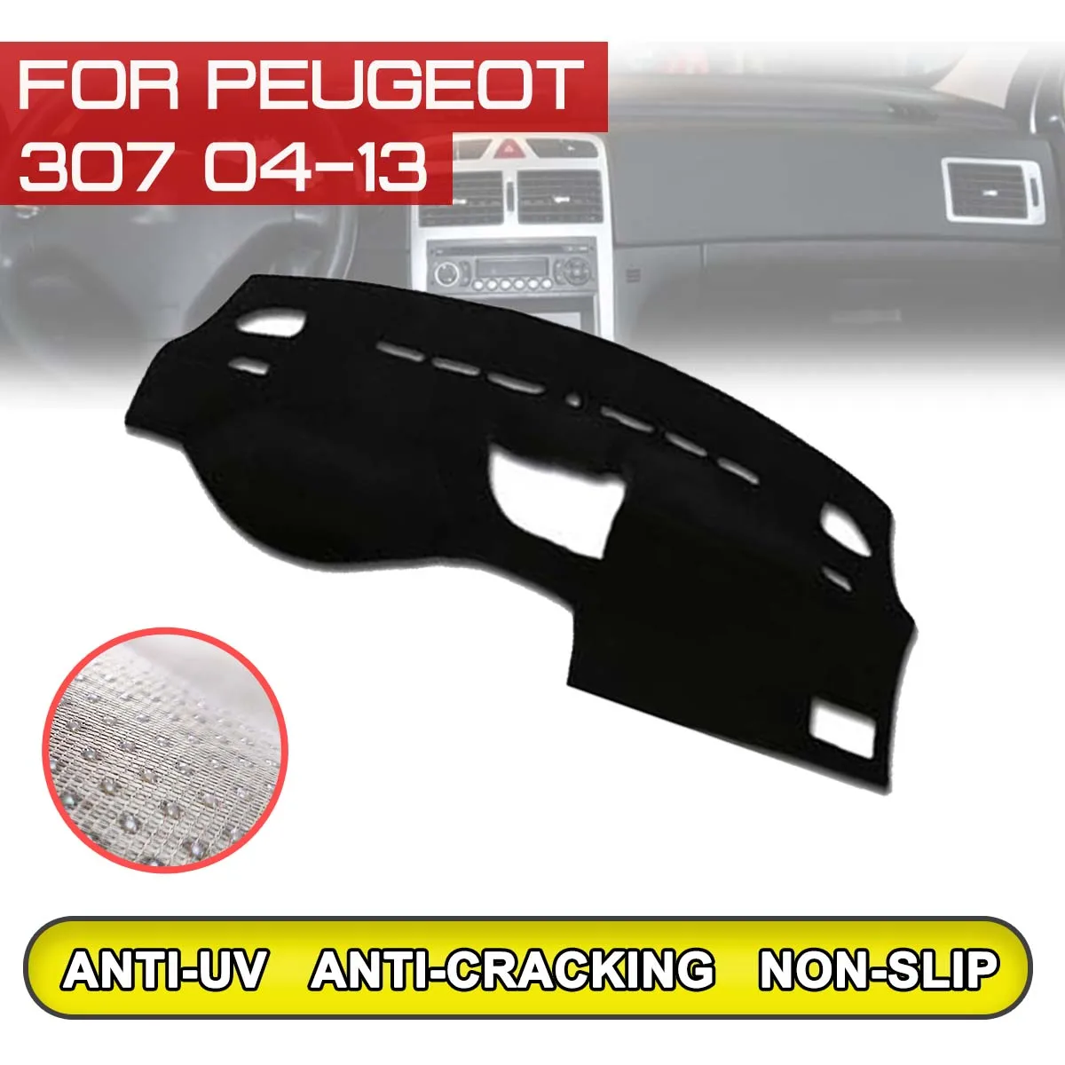 Для Peugeot 307 2004 2005 2006 2007 2008 2009-2013 коврик для приборной панели автомобиля противогрязный нескользящий коврик для приборной панели с защитой от ...
Для Peugeot 307 2004 2005 2006 2007 2008 2009-2013 коврик для приборной панели автомобиля противогрязный нескользящий коврик для приборной панели с защитой от ...