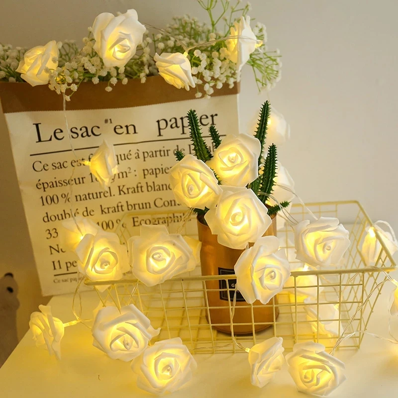 1.5/3/6mLED Artificial Rose Flower Garland String Light LED Fairy Lights Valentine's Day Wedding Christmas Party Decorations
1.5/3/6mLED Artificial Rose Flower Garland String Light LED Fairy Lights Valentine's Day Wedding Christmas Party Decorations