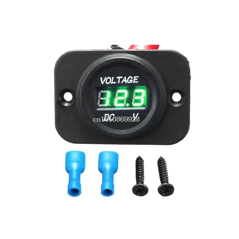 DC 5-30V Digital Car Voltmeter LED Display Panel Waterproof For AUTO Volt Tester
DC 5-30V Digital Car Voltmeter LED Display Panel Waterproof For AUTO Volt Tester