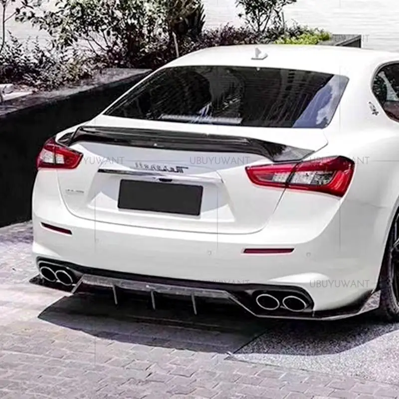 UBUYUWANT For Maserati Ghibli 3.0T S Q4 2014 - 2019 Carbon Fiber rear boot Wing Spoiler Trunk Lip Boot Cover Car Styling 
UBUYUWANT For Maserati Ghibli 3.0T S Q4 2014 - 2019 Carbon Fiber rear boot Wing Spoiler Trunk Lip Boot Cover Car Styling
