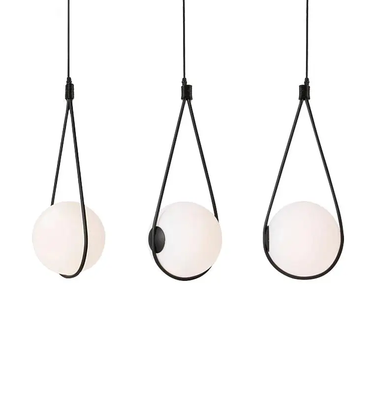 Nordic glass ball lampshade pendant light for bedside drop lamp dinning table hanglamp Italy designer light suspension luminaire
Nordic glass ball lampshade pendant light for bedside drop lamp dinning table hanglamp Italy designer light suspension luminaire