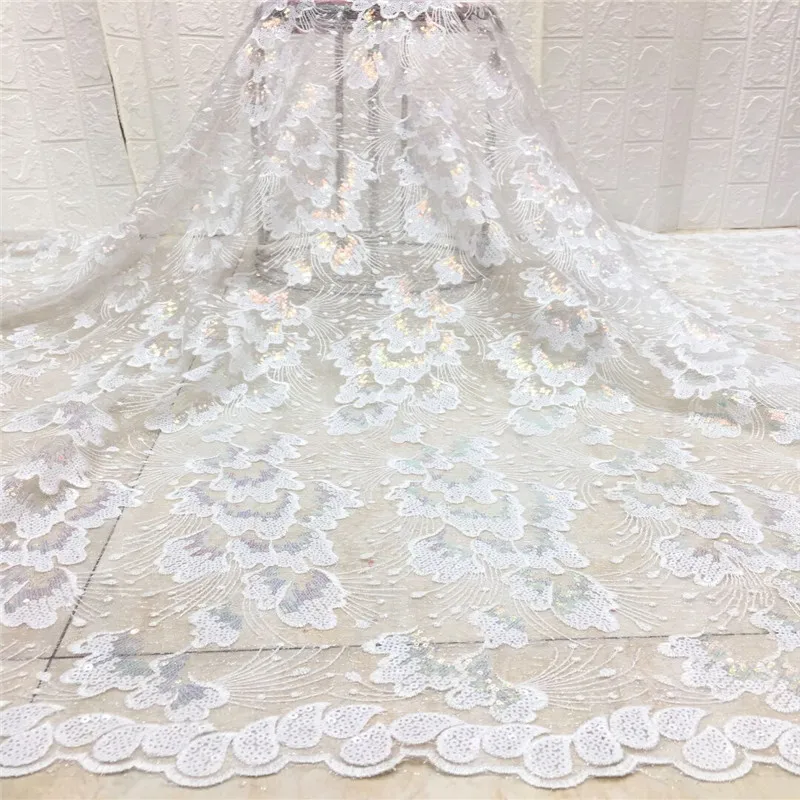 2020 white Sequins Lace Fabric High Quality African French Tulle Lace Fabric Embroidery For Sequins Lace Nigeria Party Dress
2020 white Sequins Lace Fabric High Quality African French Tulle Lace Fabric Embroidery For Sequins Lace Nigeria Party Dress