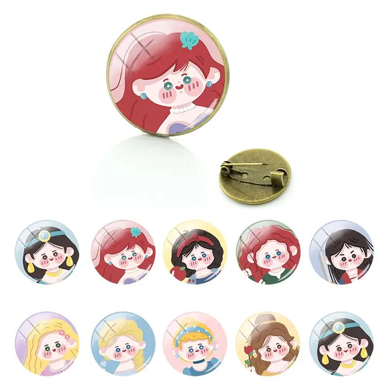 Disney Cute Lovely Sweet Style Princess Brooches Pin Round Cartoon Image Glass Vintage Grils Women Gifts Jewelry Hot Sale FWN377
Disney Cute Lovely Sweet Style Princess Brooches Pin Round Cartoon Image Glass Vintage Grils Women Gifts Jewelry Hot Sale FWN377