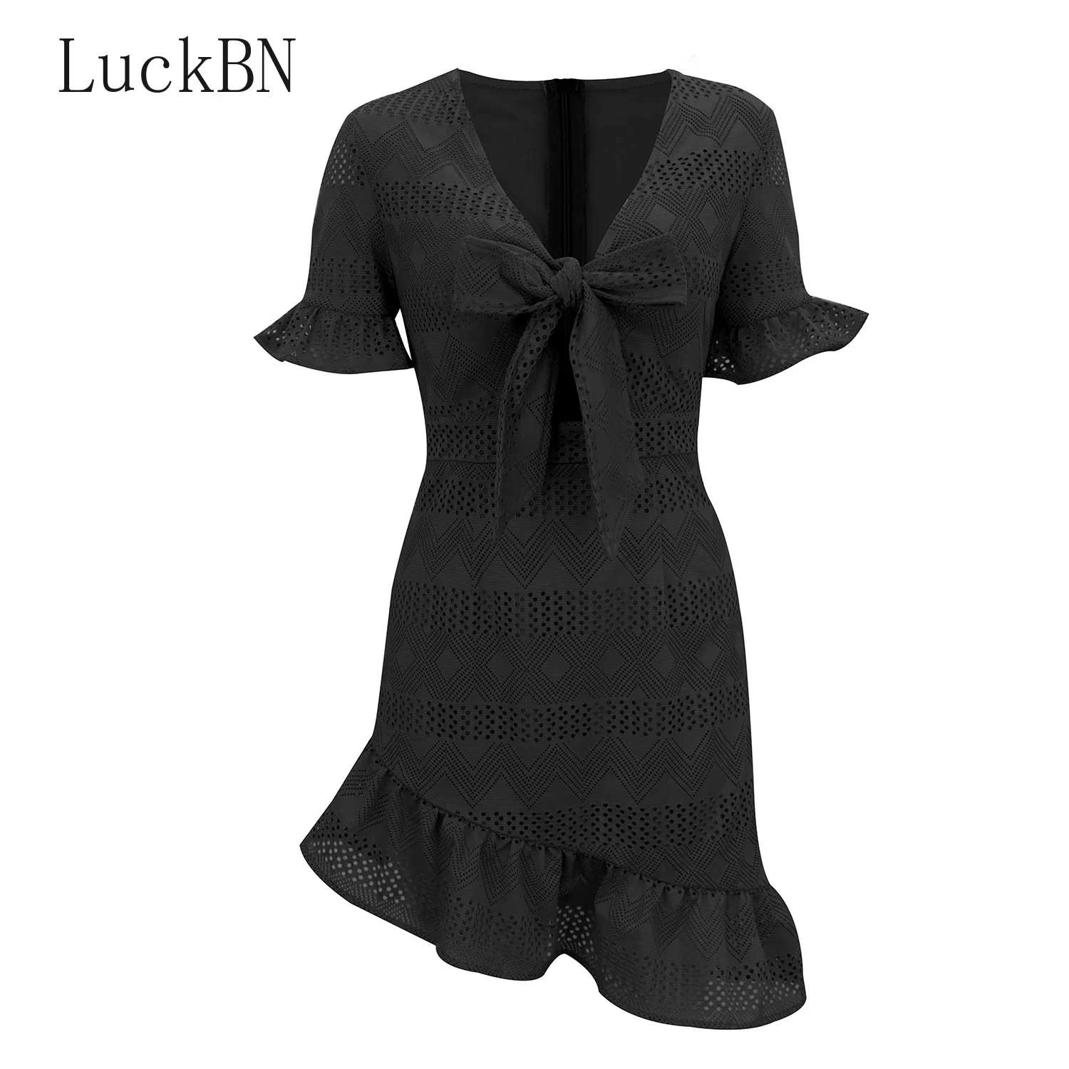 Floral Print Fashion Tie Up Wrap V-neck Mini Dress 2021 Summer Holiday Ruffles Sundress Hollow Out Women's Dress Short Sleeve
Floral Print Fashion Tie Up Wrap V-neck Mini Dress 2021 Summer Holiday Ruffles Sundress Hollow Out Women's Dress Short Sleeve