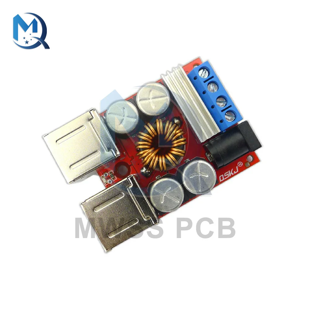 

DC-DC Car Charging Board 8V 35V To 5V 10A Phone Step Down Buck Converter Power Supply Module 4 Port USB Voltage Regulator