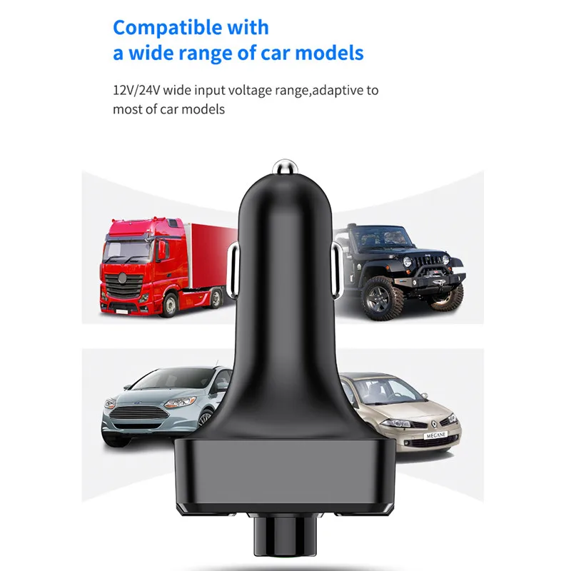Quick 3.0 Car Charger FM Transmitter Bluetooth 5.0 Handsfree Car Mp3 Player for Xiaomi Redmi Note 8 Pro Car Accessories
Quick 3.0 Car Charger FM Transmitter Bluetooth 5.0 Handsfree Car Mp3 Player for Xiaomi Redmi Note 8 Pro Car Accessories