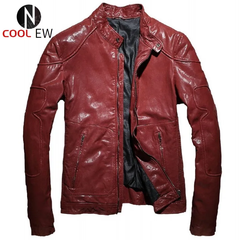 Men Motorcycle Biker Genuine Leather Jacket Brand Spring Autumn Slim Sheepskin Short Coat Casual Stand Collar Outwear Plus Size
Men Motorcycle Biker Genuine Leather Jacket Brand Spring Autumn Slim Sheepskin Short Coat Casual Stand Collar Outwear Plus Size