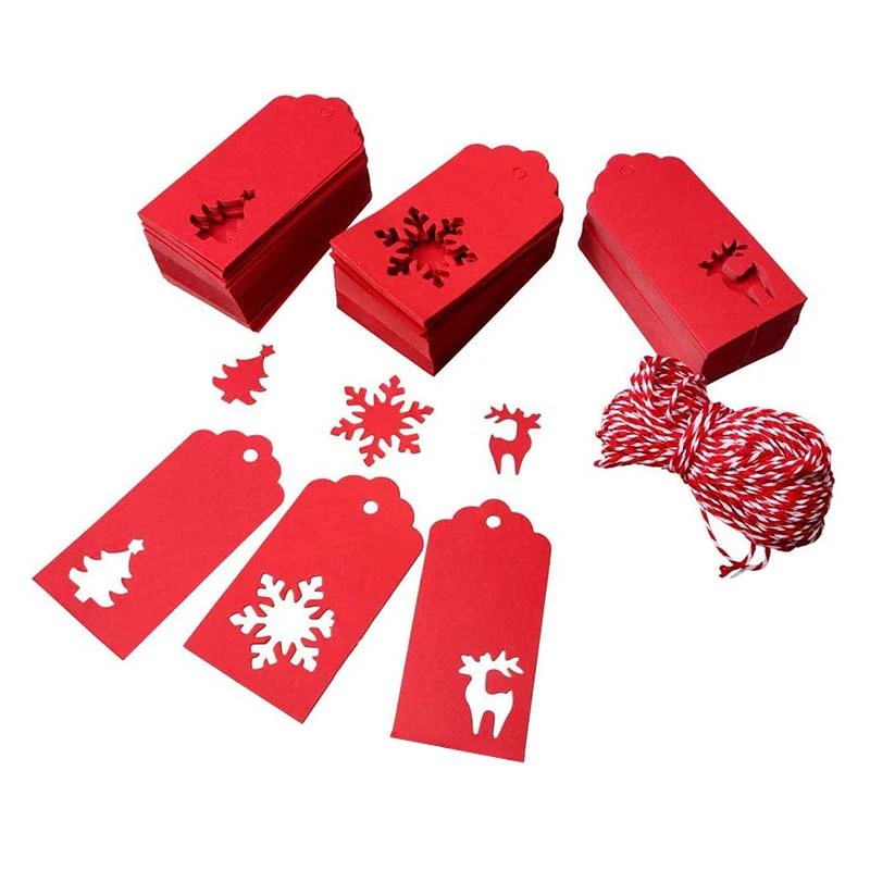 210Pcs Christmas Paper Tags for Gifts Red Reindeer, Christmas Tree Snowman Christmas Gifts Tags with 30M Cotton Rope
210Pcs Christmas Paper Tags for Gifts Red Reindeer, Christmas Tree Snowman Christmas Gifts Tags with 30M Cotton Rope