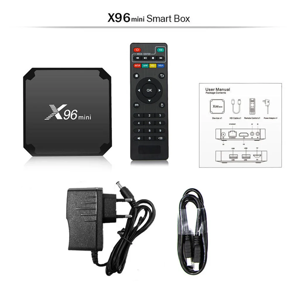 NEW X96 Mini Set-Top Box, S905W, 2Gb+16Gb, Android 7.1 Tvbox 4K, Smart Network Tv Box Android 9.0 Smart tv box Amlogic S905W
NEW X96 Mini Set-Top Box, S905W, 2Gb+16Gb, Android 7.1 Tvbox 4K, Smart Network Tv Box Android 9.0 Smart tv box Amlogic S905W
