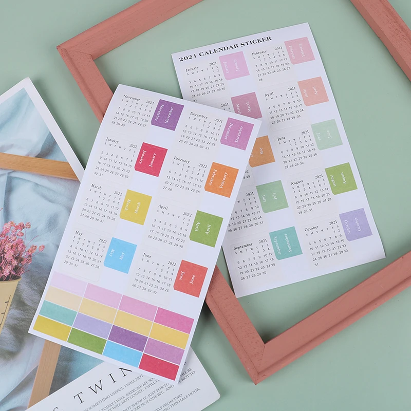 2021 2pcs/pack Kraft Paper Handwritten Calendar Notebook Index Label Sticker Calendar Sticker Organizer Kawaii Stationery
2021 2pcs/pack Kraft Paper Handwritten Calendar Notebook Index Label Sticker Calendar Sticker Organizer Kawaii Stationery