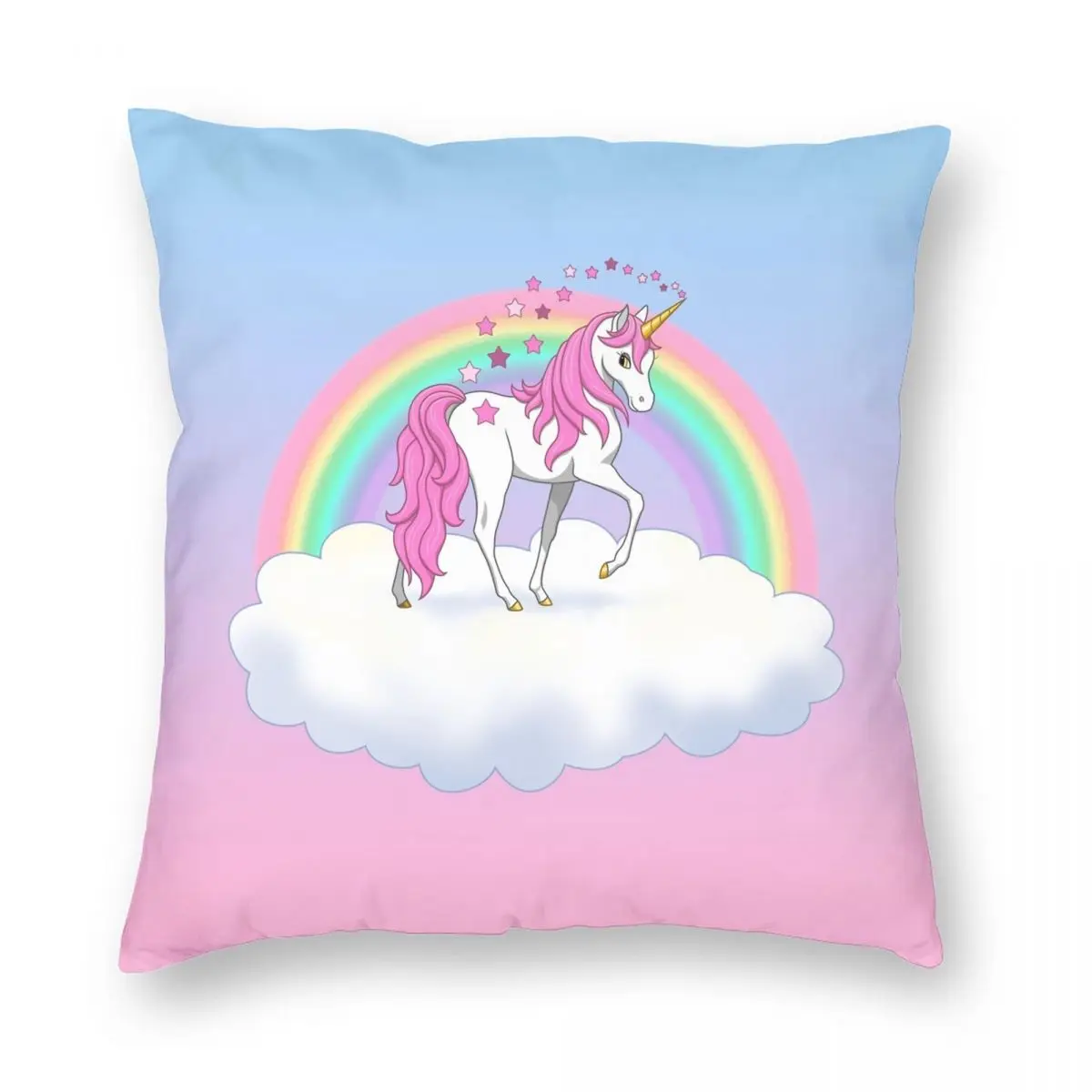 Квадратный чехол для подушки с изображением единорога и звезд, из полиэстера и льна
Квадратный чехол для подушки с изображением единорога и звезд, из полиэстера и льна