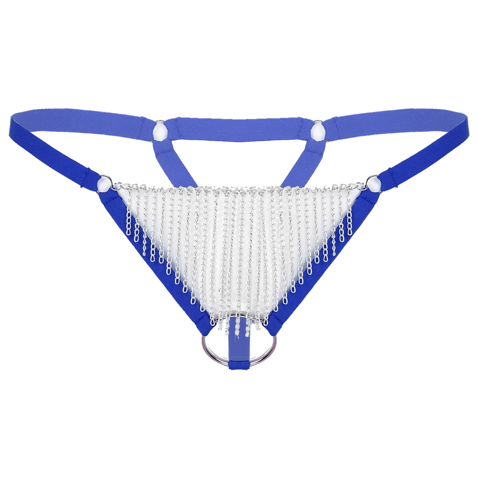 Men Fringed G-string T-back Thong Metal Tassel Chain Crotchless Brief Elastic Waistband Low Rise Panties Lace Bulge Pouch Bottom
Men Fringed G-string T-back Thong Metal Tassel Chain Crotchless Brief Elastic Waistband Low Rise Panties Lace Bulge Pouch Bottom
