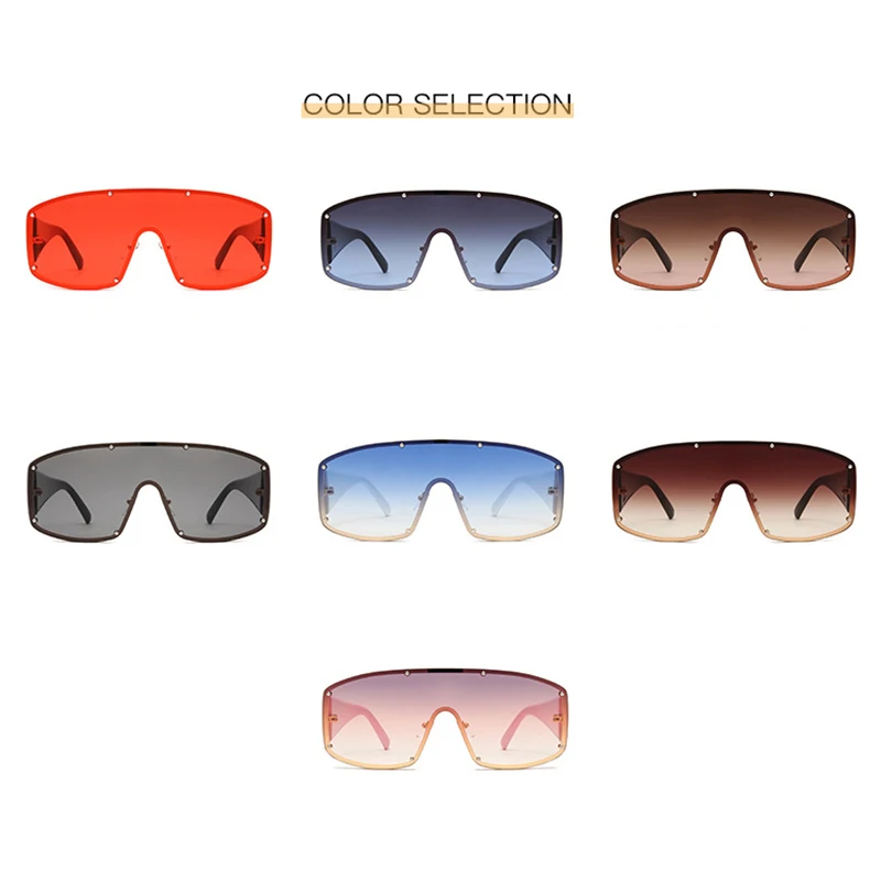2020 Square Luxury Sunglasses Women One Piece Lens Oversized Pilot Sun Glasses Gradient Eyewear Shades Men Unique Oculos De Sol
2020 Square Luxury Sunglasses Women One Piece Lens Oversized Pilot Sun Glasses Gradient Eyewear Shades Men Unique Oculos De Sol
