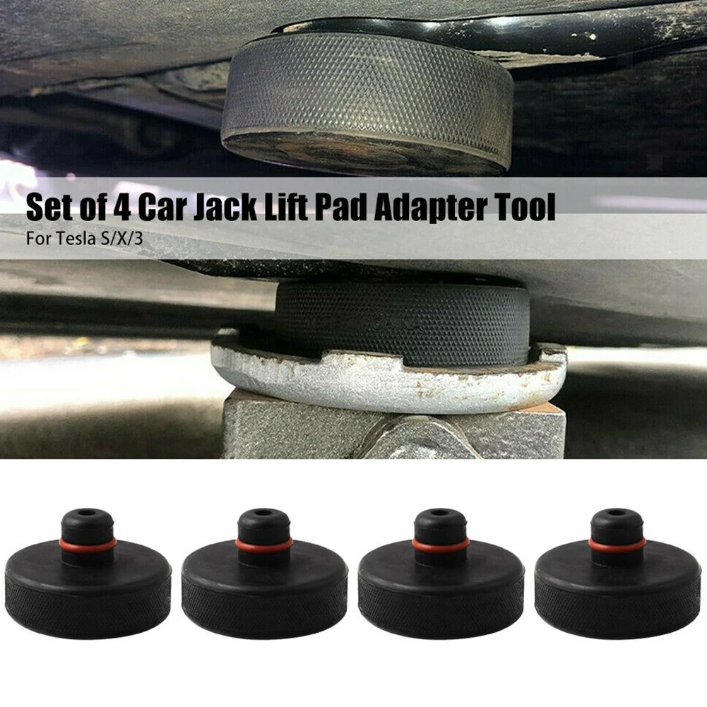 4 Pieces Car Jack Rubber Pad Lifting Pad Chassis Lift Point Adapter Tools Top On Jack Suitable For Tesla Model 3 Model S Model X
4 Pieces Car Jack Rubber Pad Lifting Pad Chassis Lift Point Adapter Tools Top On Jack Suitable For Tesla Model 3 Model S Model X