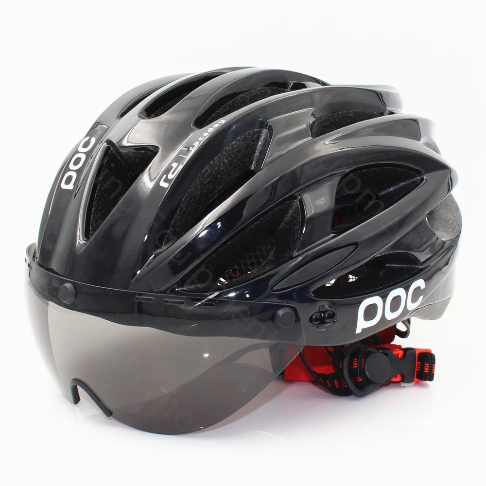 POC Magnetic Goggles Cycling Helmet with Sun Visor Integrally-molded Mountain Bike Helmet Road Bike Time Trial Helmet MTB Men 
POC Magnetic Goggles Cycling Helmet with Sun Visor Integrally-molded Mountain Bike Helmet Road Bike Time Trial Helmet MTB Men