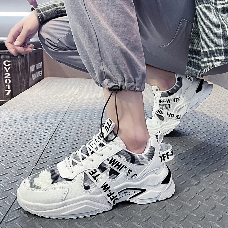 Men's fashion casual shoes mesh breathable sports shoes wear resistant thick soled shoes light and comfortable walking shoes
Men's fashion casual shoes mesh breathable sports shoes wear resistant thick soled shoes light and comfortable walking shoes