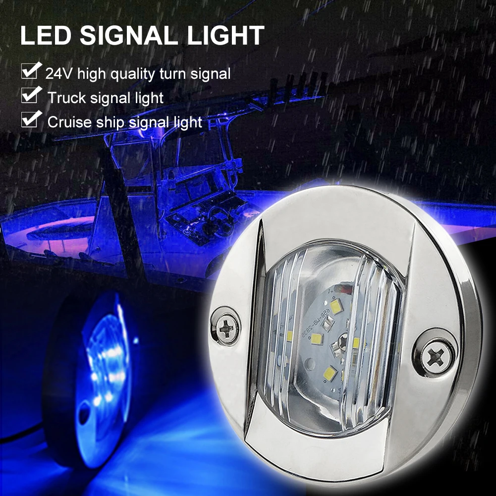 6LED Stern Light DC 24V Marine Tail Light LED Boat Bow Light Waterproof Navigation Lights Yacht Sidelights RV Boat Trailer Van
6LED Stern Light DC 24V Marine Tail Light LED Boat Bow Light Waterproof Navigation Lights Yacht Sidelights RV Boat Trailer Van