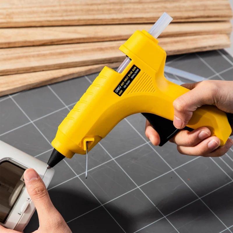 Deli 20W/ 60W Hot Melt Glue Gun With 7/11mm Glue Sticks Smart Adjustable Temperature Copper Nozzle Industrial Craft Repair Tool
Deli 20W/ 60W Hot Melt Glue Gun With 7/11mm Glue Sticks Smart Adjustable Temperature Copper Nozzle Industrial Craft Repair Tool