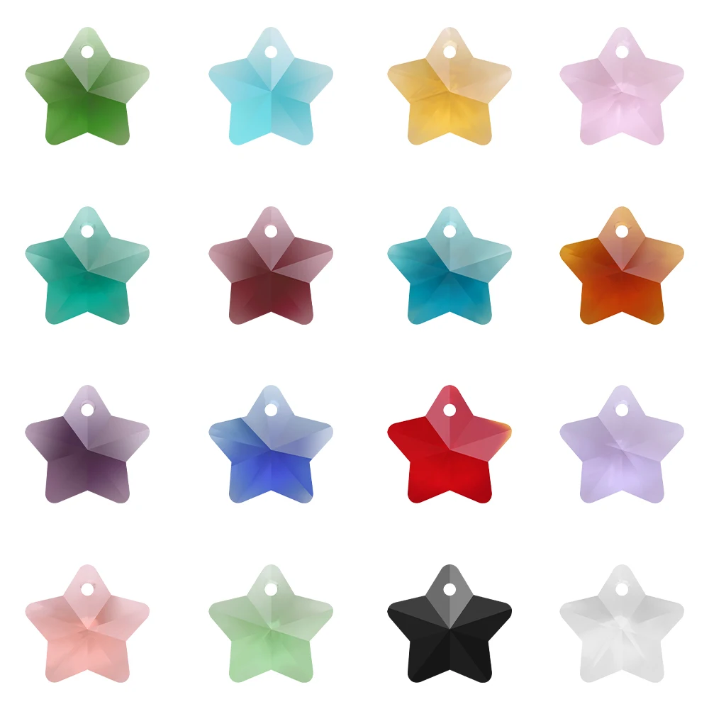 ZHUBI 20Pcs/Lot Charm Crystal Pendant Five-star Shape Mixed 14MM Glass Faceted Loose Star Beads DIY Jewelry Design Supplies 
ZHUBI 20Pcs/Lot Charm Crystal Pendant Five-star Shape Mixed 14MM Glass Faceted Loose Star Beads DIY Jewelry Design Supplies