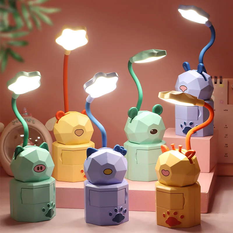Usb Charging Children Students Reading Eye Protection Night Light Creative Cartoon Drawer Storage Led Desk Lamp
Usb Charging Children Students Reading Eye Protection Night Light Creative Cartoon Drawer Storage Led Desk Lamp