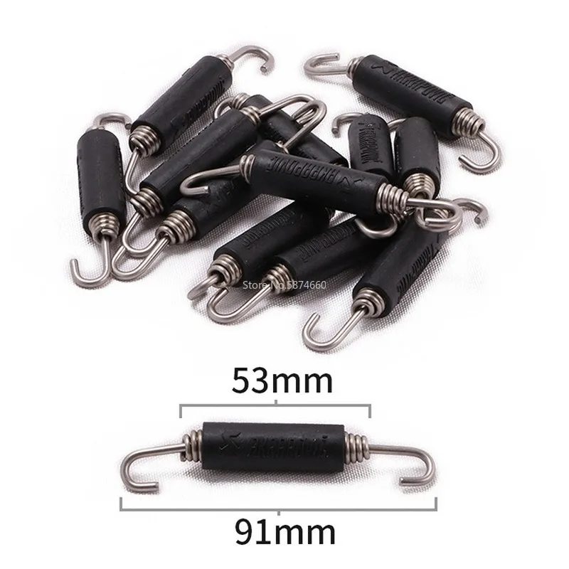 2PCS Universal Motorcycle Exhaust Spring Hooks Stainless Steel Exhaust Front Middle Link Pipe Rotatable Metal Springs Kit Set 
2PCS Universal Motorcycle Exhaust Spring Hooks Stainless Steel Exhaust Front Middle Link Pipe Rotatable Metal Springs Kit Set