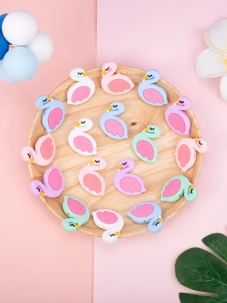 Sunrony 50Pcs Silicone Flamingo Beads Baby Teeth Care Tooth Ring Soft DIY Nipple Chain Bracelet Necklace Teether BPA Free
Sunrony 50Pcs Silicone Flamingo Beads Baby Teeth Care Tooth Ring Soft DIY Nipple Chain Bracelet Necklace Teether BPA Free