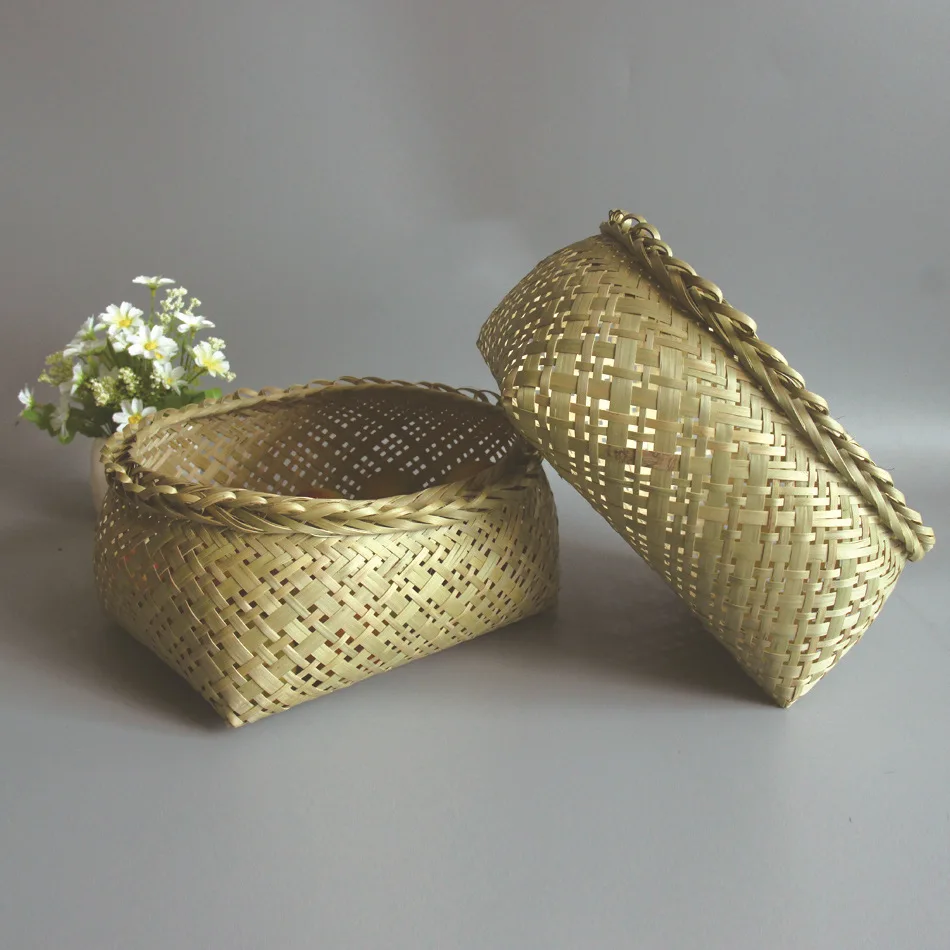 Hand-Woven Bamboo Basket Storage Basket Rattan Bread Basket for Kitchen Food Picnic Bread Sundry Container Fruit Storage Bask
Hand-Woven Bamboo Basket Storage Basket Rattan Bread Basket for Kitchen Food Picnic Bread Sundry Container Fruit Storage Bask
