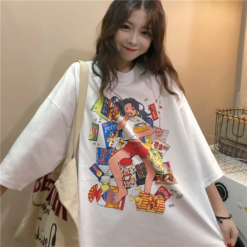 Funny Printed Women Tshirts Oversize Short Sleeve Female T-shirt Harajuku Streetwear Woman T Shirt Casual Tees for Women Clothes 
Funny Printed Women Tshirts Oversize Short Sleeve Female T-shirt Harajuku Streetwear Woman T Shirt Casual Tees for Women Clothes