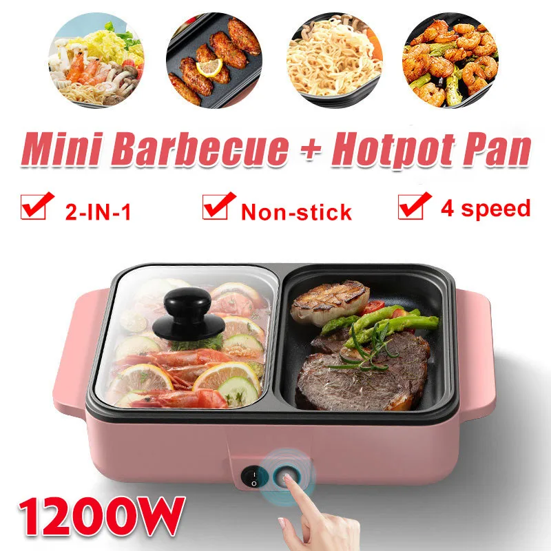 2 IN 1 Electric Hot Pot Cooker BBQ Grill 1200W 220V Multifunctional Electric BBQ Grill Non Stick Plate Barbecue Pan Hot Pot
2 IN 1 Electric Hot Pot Cooker BBQ Grill 1200W 220V Multifunctional Electric BBQ Grill Non Stick Plate Barbecue Pan Hot Pot
